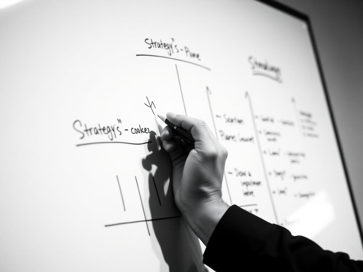 Strategic planning whiteboard session